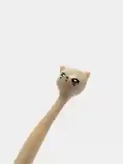 Бежевый ручка "Кошка"