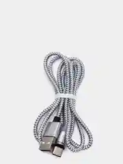 Серебряный магнитный кабель microUSB, type-C, Lightning