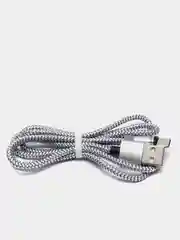 Серебряный магнитный кабель microUSB, type-C, Lightning