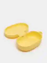 Желтый чехол с карабином для Xiaomi Redmi Airdots / Airdots S / Airdots 2 аирдотс наушников