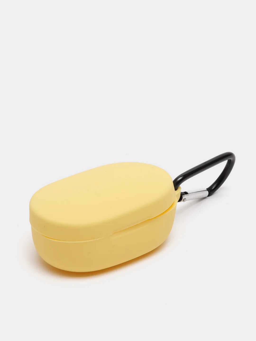 Желтый чехол с карабином для Xiaomi Redmi Airdots / Airdots S / Airdots 2 аирдотс наушников