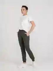 Зелёный хаки спортивные штаны женские