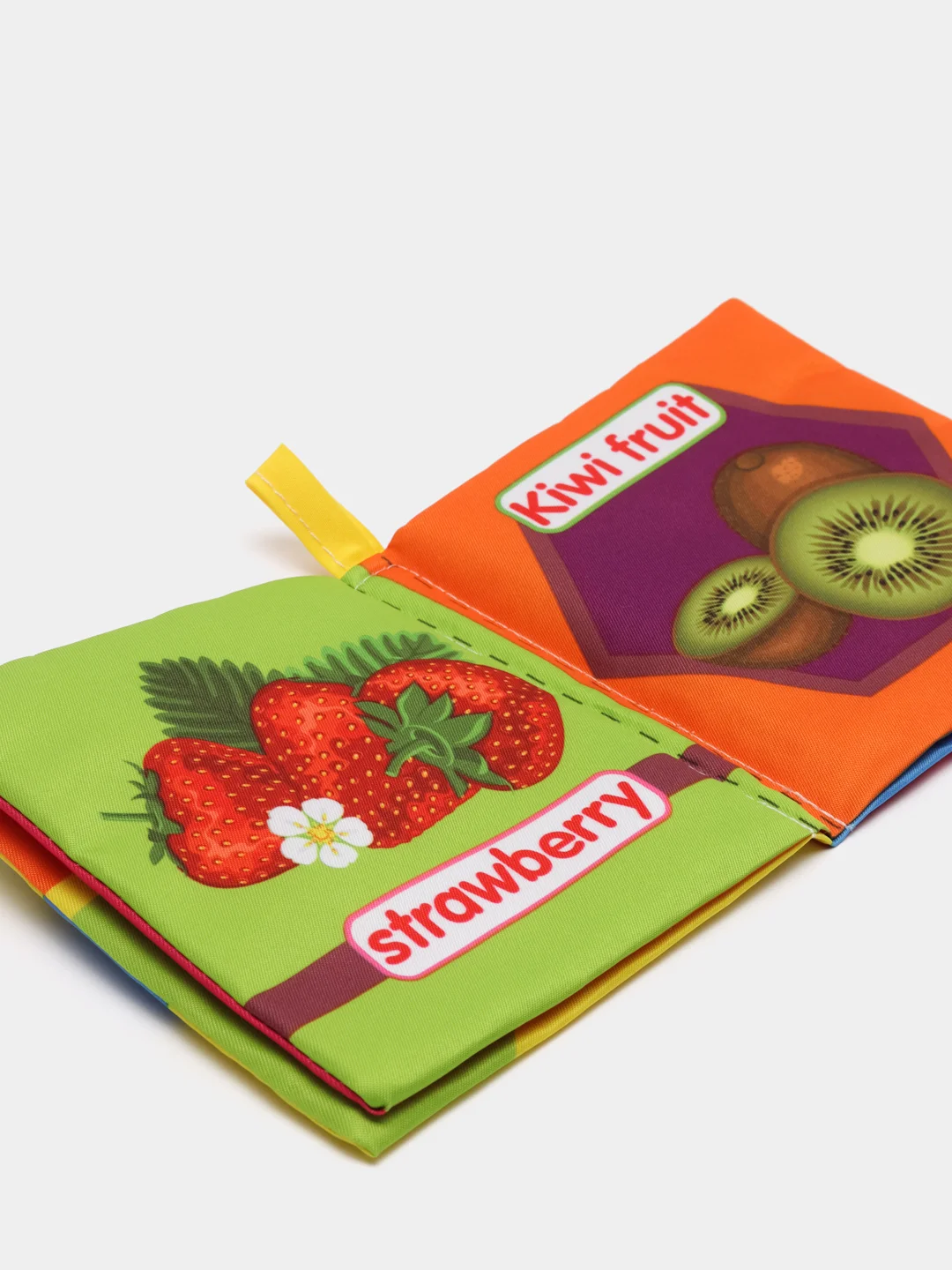 Лимонный развивающая мягкая книжка шуршалка детская, грызунок - прорезыватель для первых зубов
