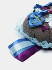 Игольница с цветочками из атласных лент