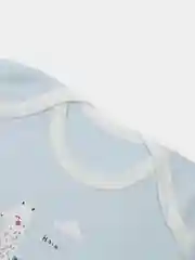 Голубой боди с длинным рукавом