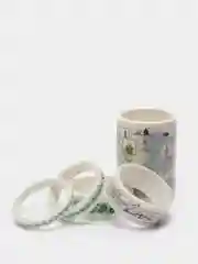 Лесной зеленый клейкая декоративная лента в наборе, 7 штук,0.5 см/0,8 см/1.5 см /2,5 см /5,3 см х 2 м