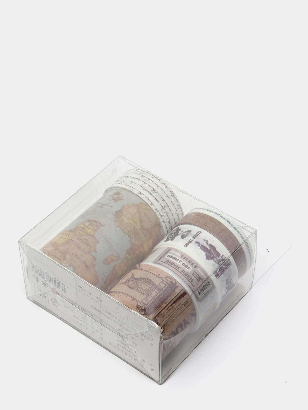 Кремовый клейкая декоративная лента в наборе, 7 штук,0.5 см/0,8 см/1.5 см /2,5 см /5,3 см х 2 м