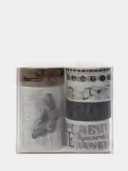 Коричневый клейкая декоративная лента в наборе, 7 штук,0.5 см/0,8 см/1.5 см /2,5 см /5,3 см х 2 м