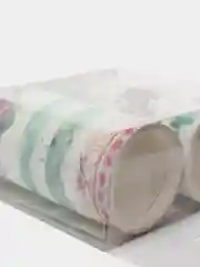 Алый клейкая декоративная лента в наборе, 7 штук,0.5 см/0,8 см/1.5 см /2,5 см /5,3 см х 2 м