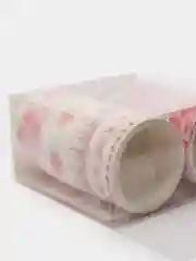Пастельно-коралловый клейкая декоративная лента в наборе, 7 штук,0.5 см/0,8 см/1.5 см /2,5 см /5,3 см х 2 м