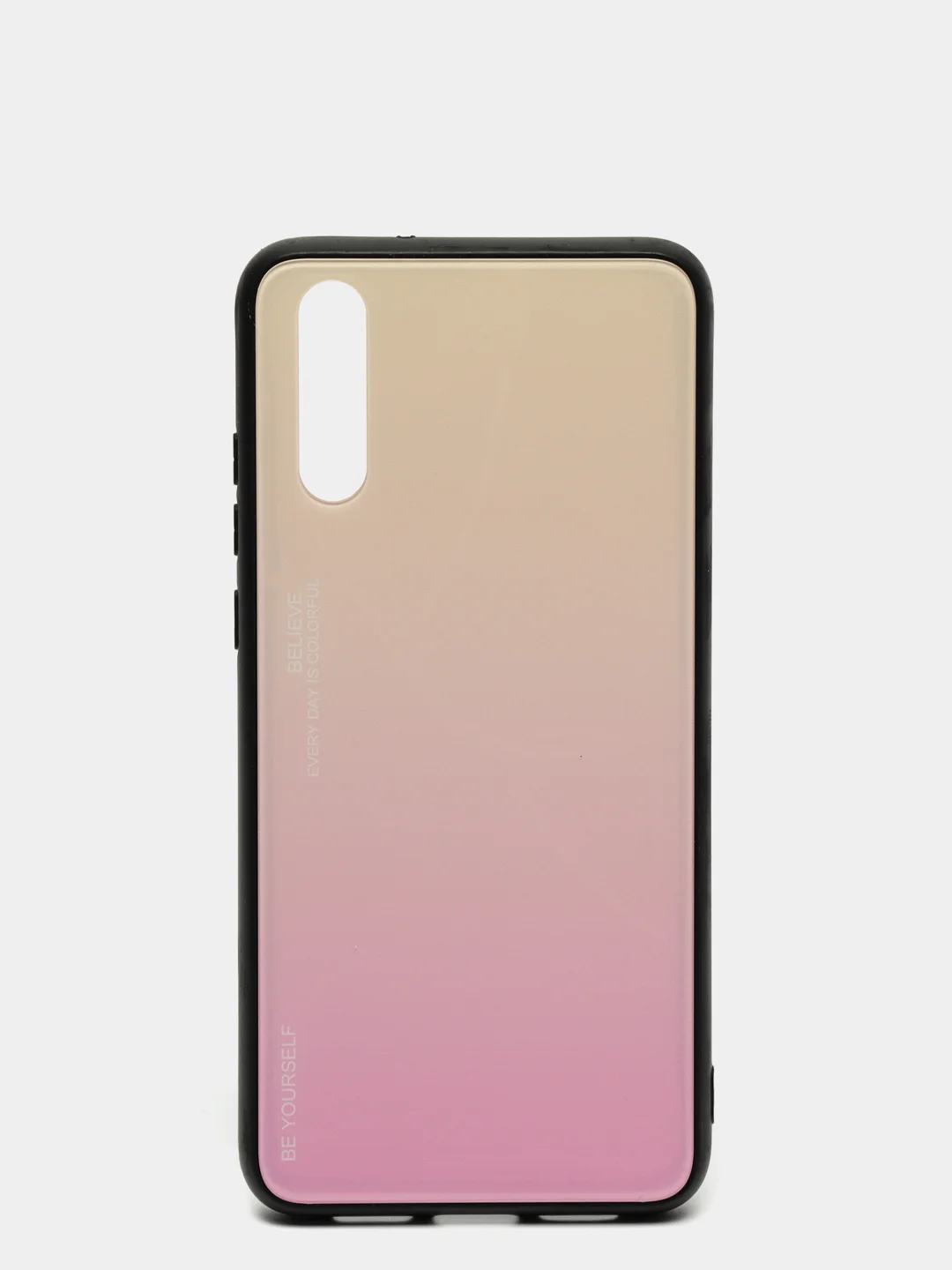 Желтый градиентный чехол из закалённого стекла для Honor Huawei 8A,8X,9X,10I,10LITE,P20,P30,8S,Y5