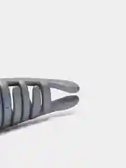 Серый каучуковый краб для волос