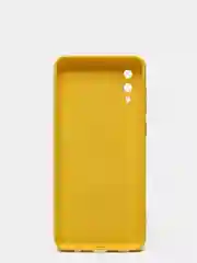 Желтый чехол Samsung Galaxy A02, силиконовый, рифленый