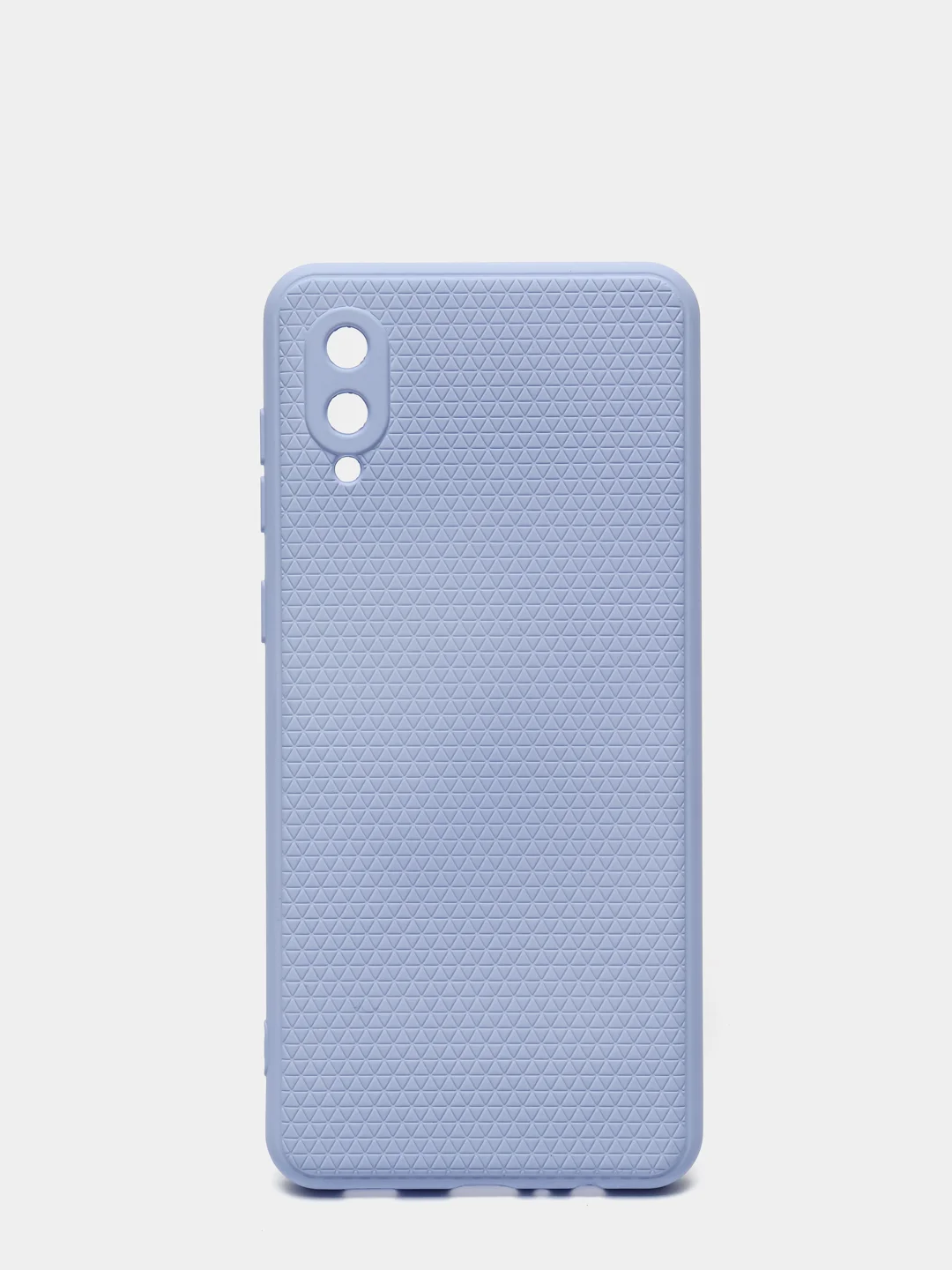 Лавандовый чехол Samsung Galaxy A02, силиконовый, рифленый