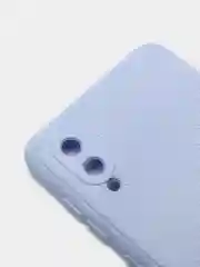 Лавандовый чехол Samsung Galaxy A02, силиконовый, рифленый