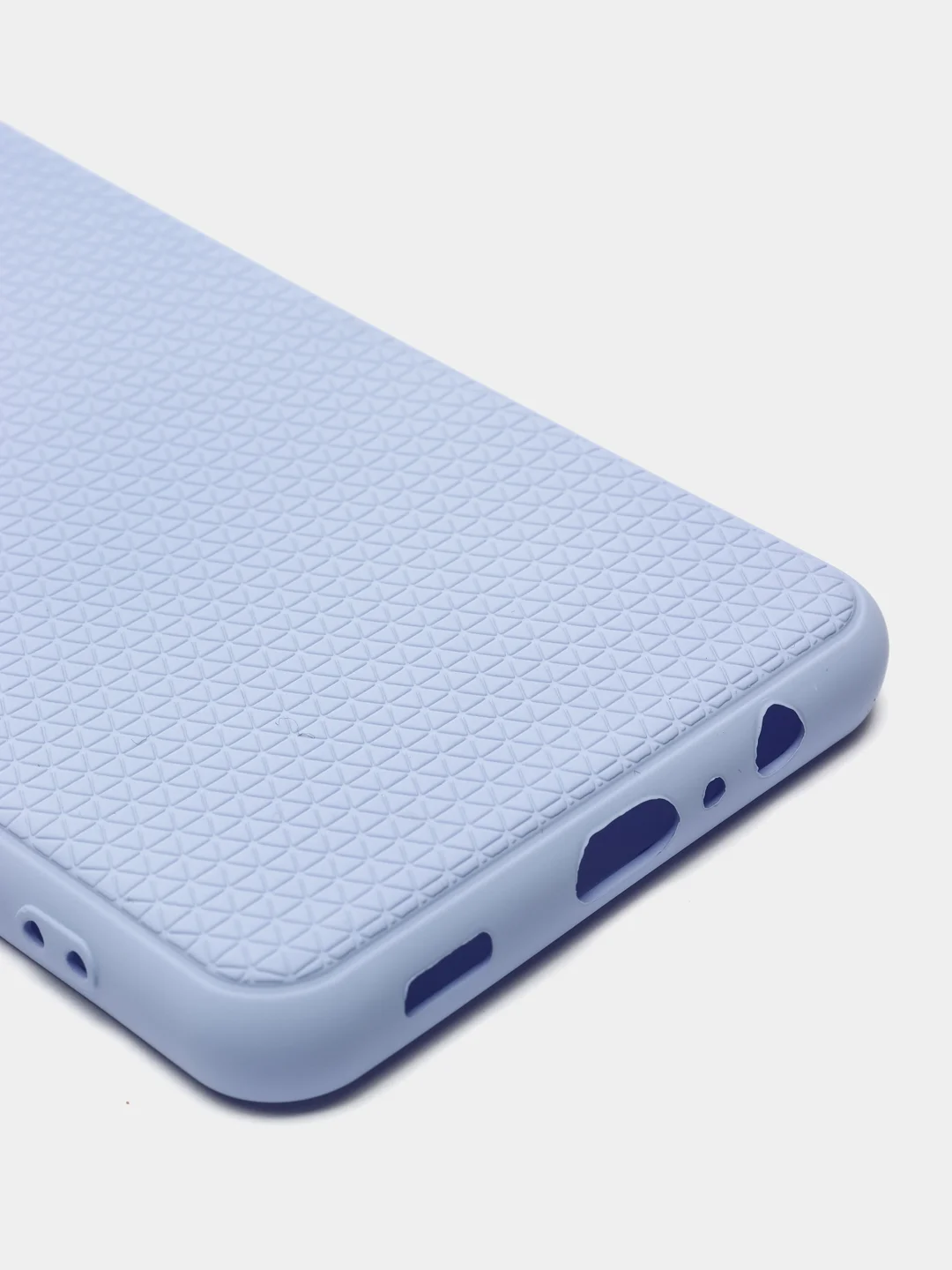 Лавандовый чехол Samsung Galaxy A02, силиконовый, рифленый