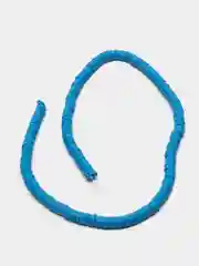 Синий бусины, 6 мм, из полимерной глины, рондели