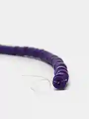 Индиго бусины, 6 мм, из полимерной глины, рондели