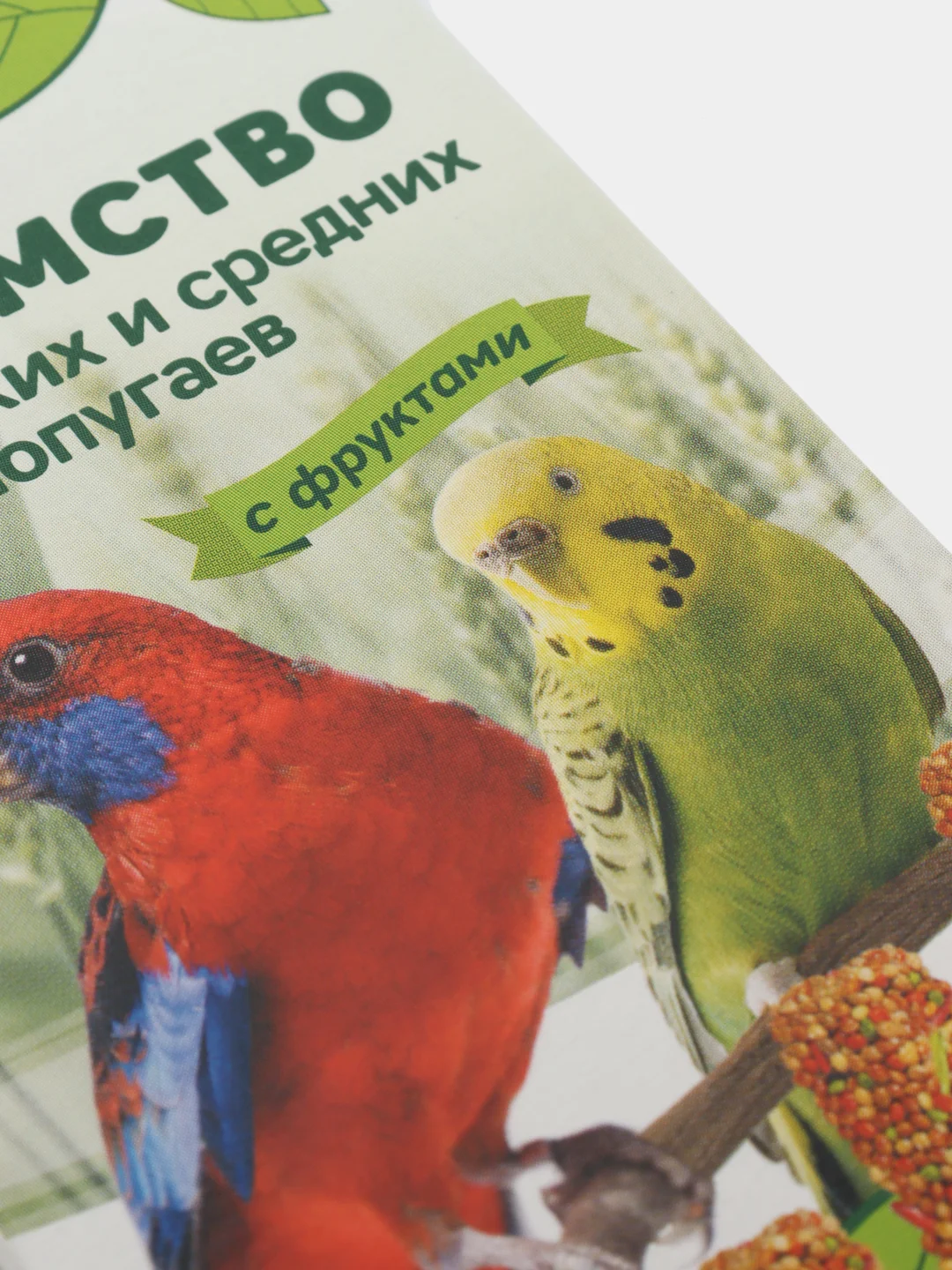 Лакомство Triol для мелких и средних попугаев с фруктами (уп. 3 шт), 80г Зерновая палочка
