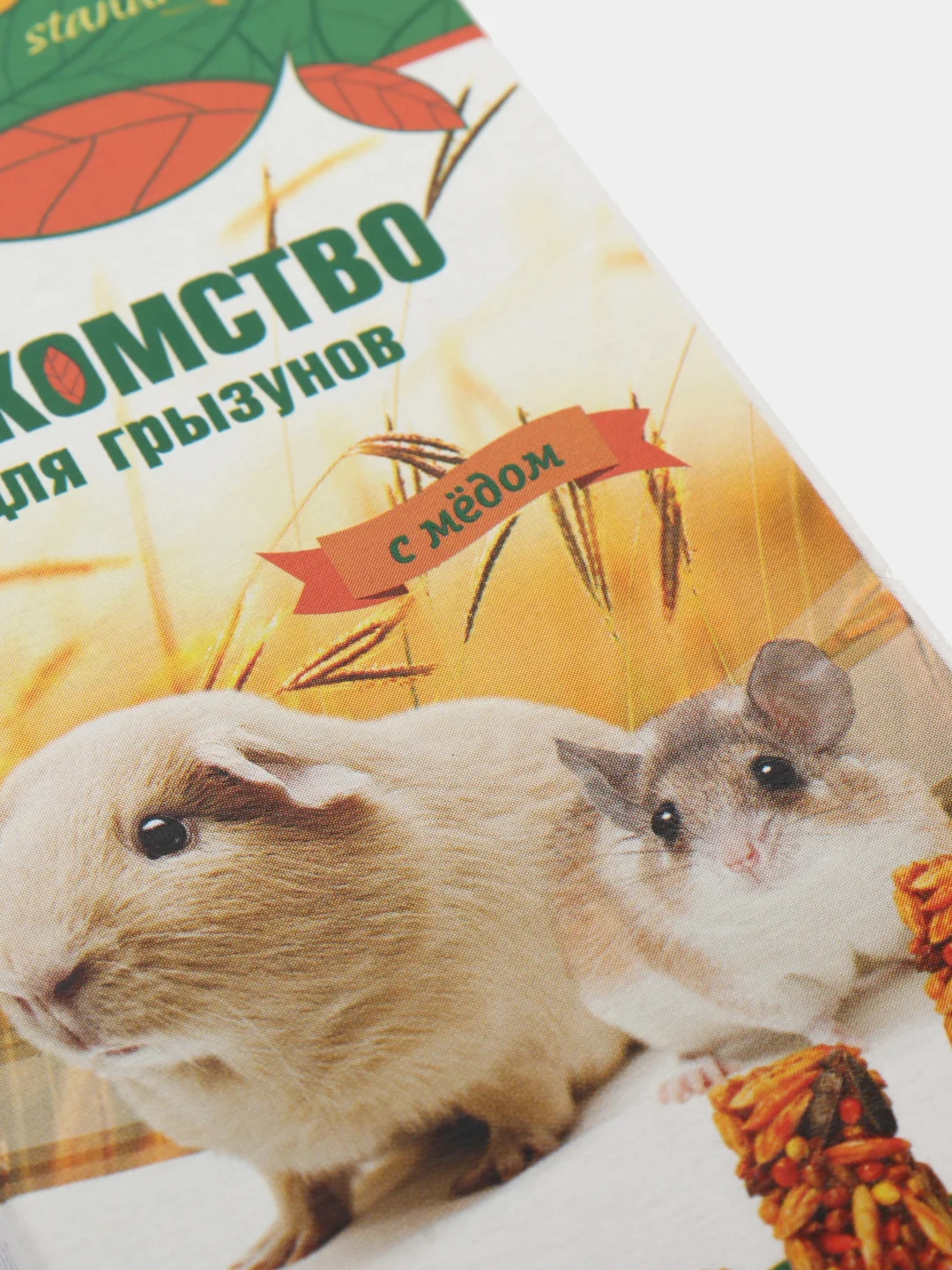 Лакомство для грызунов с мёдом, уп. 3 шт, 80г Triol Зерновая палочка