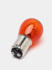 Лампа оранжевая габарит/ходовые огни P21/5W 12V, двухконтактная, американки, желтая лампа