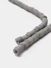 Серый бусины, 6 мм, из полимерной глины, рондели