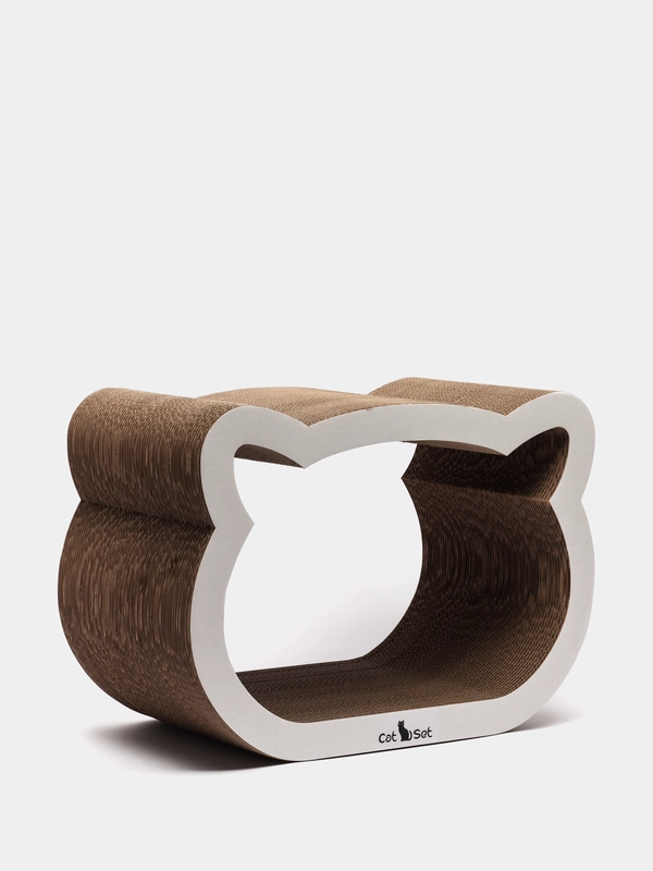 Cat Set "Когтеточка - лежанка Koty XL", 45*23*31 см, когтеточка для кошек из картона