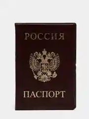 Обложка для паспорта, цвет бордовый