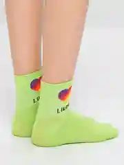 Зеленый носки высокие унисекс Likee