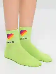 Зеленый носки высокие унисекс Likee