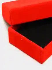 Алый подарочная коробка для украшений, бархатная, красная, 8*5,5 см