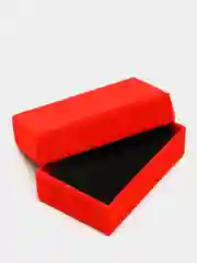 Алый подарочная коробка для украшений, бархатная, красная, 8*5,5 см