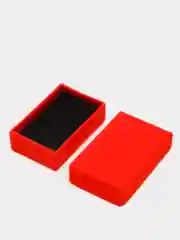 Алый подарочная коробка для украшений, бархатная, красная, 8*5,5 см