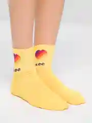 Белый носки высокие унисекс Likee