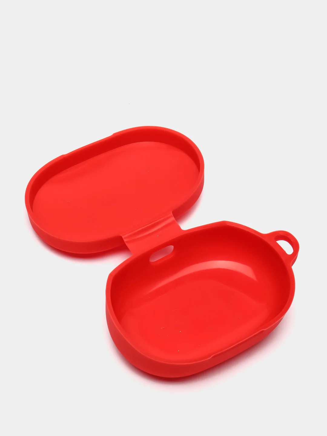 Красный чехол с карабином для Xiaomi Redmi Airdots / Airdots S / Airdots 2 аирдотс наушников