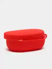 Красный чехол с карабином для Xiaomi Redmi Airdots / Airdots S / Airdots 2 аирдотс наушников