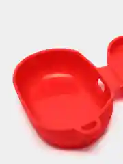 Красный чехол с карабином для Xiaomi Redmi Airdots / Airdots S / Airdots 2 аирдотс наушников