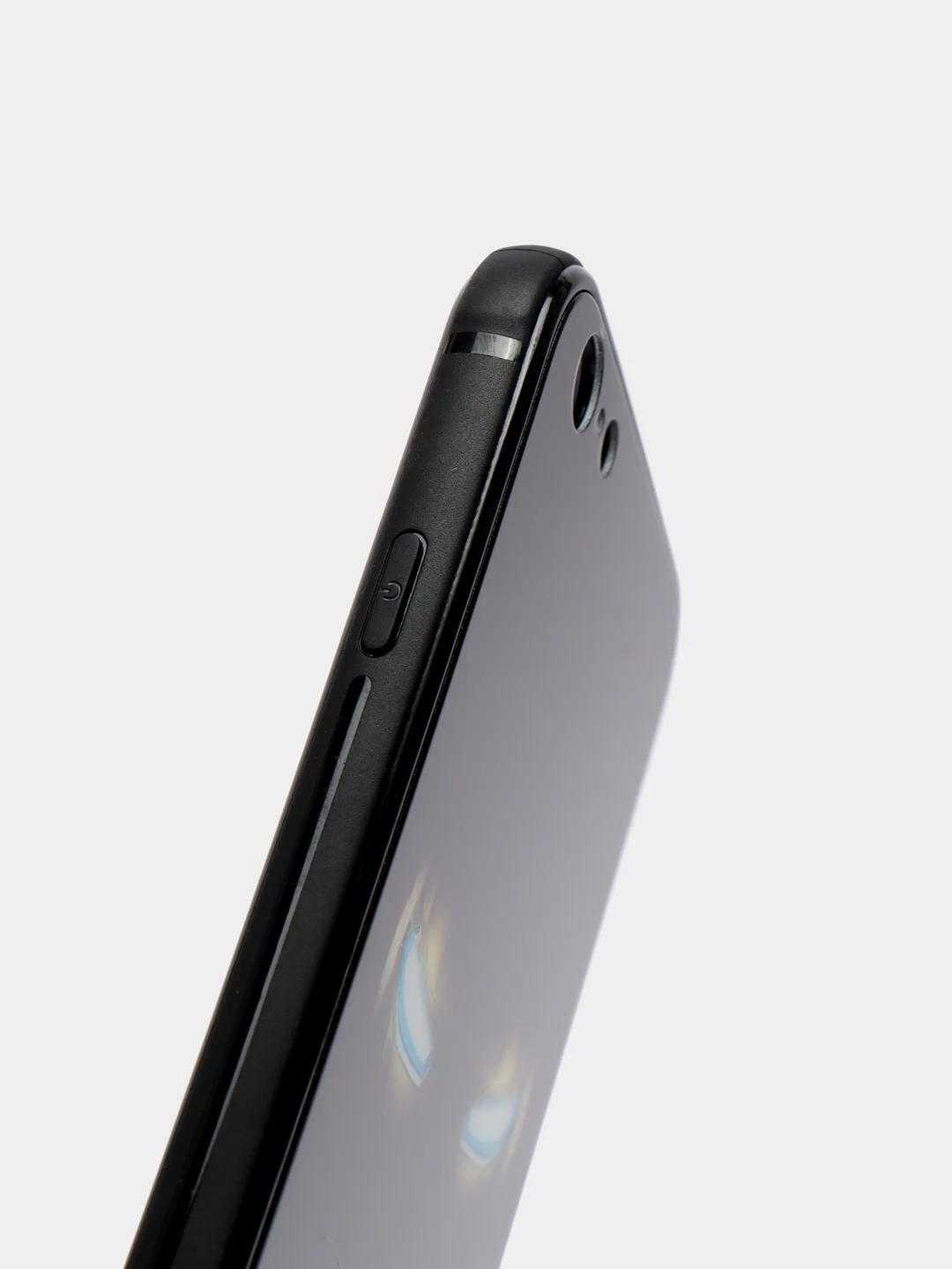 Темно-синий светящийся чехол со стеклянным покрытием для Iphone