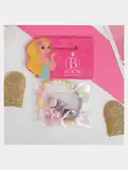 Коралловый набор украшений для девочки, браслет, кольцо, клипсы