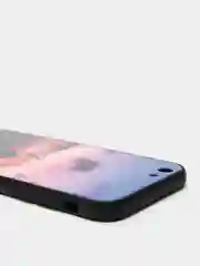 Багровый чехол с блестками со стеклянной панелью Iphone 11,12,13,Pro,Max,XR,X,XS,7+,8+,7,8,SE,6,6S