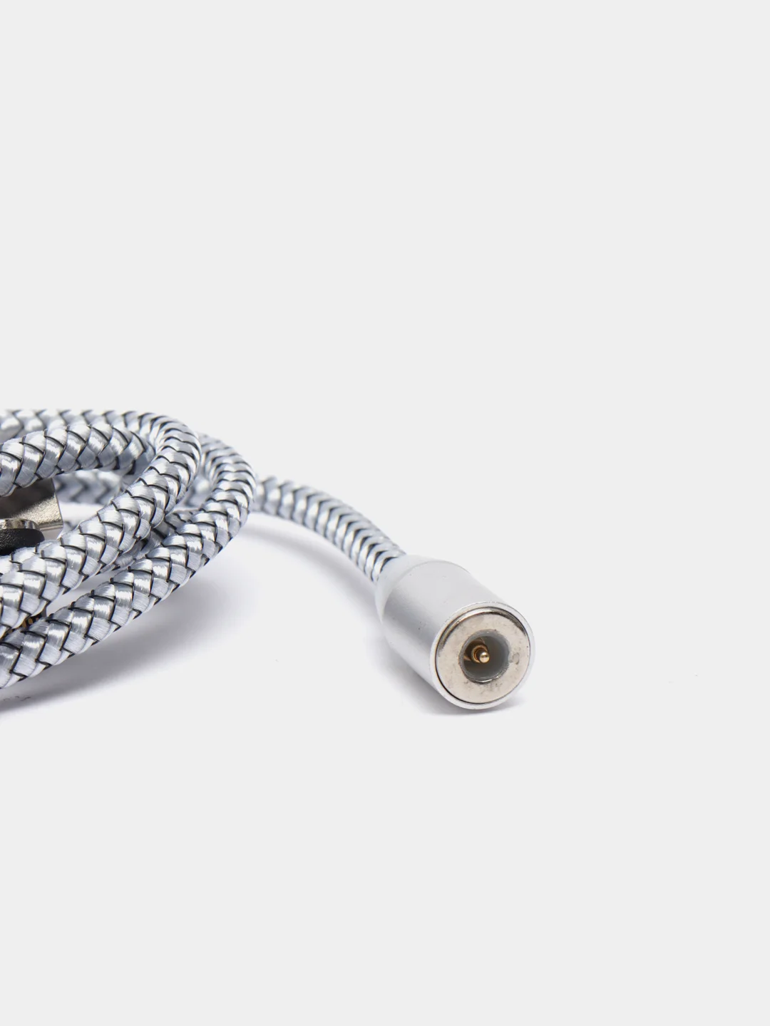 Серебряный магнитный кабель microUSB, type-C, Lightning