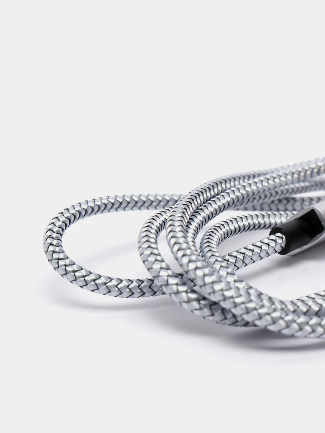 Серебряный магнитный кабель microUSB, type-C, Lightning