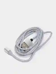 Серебряный магнитный кабель microUSB, type-C, Lightning
