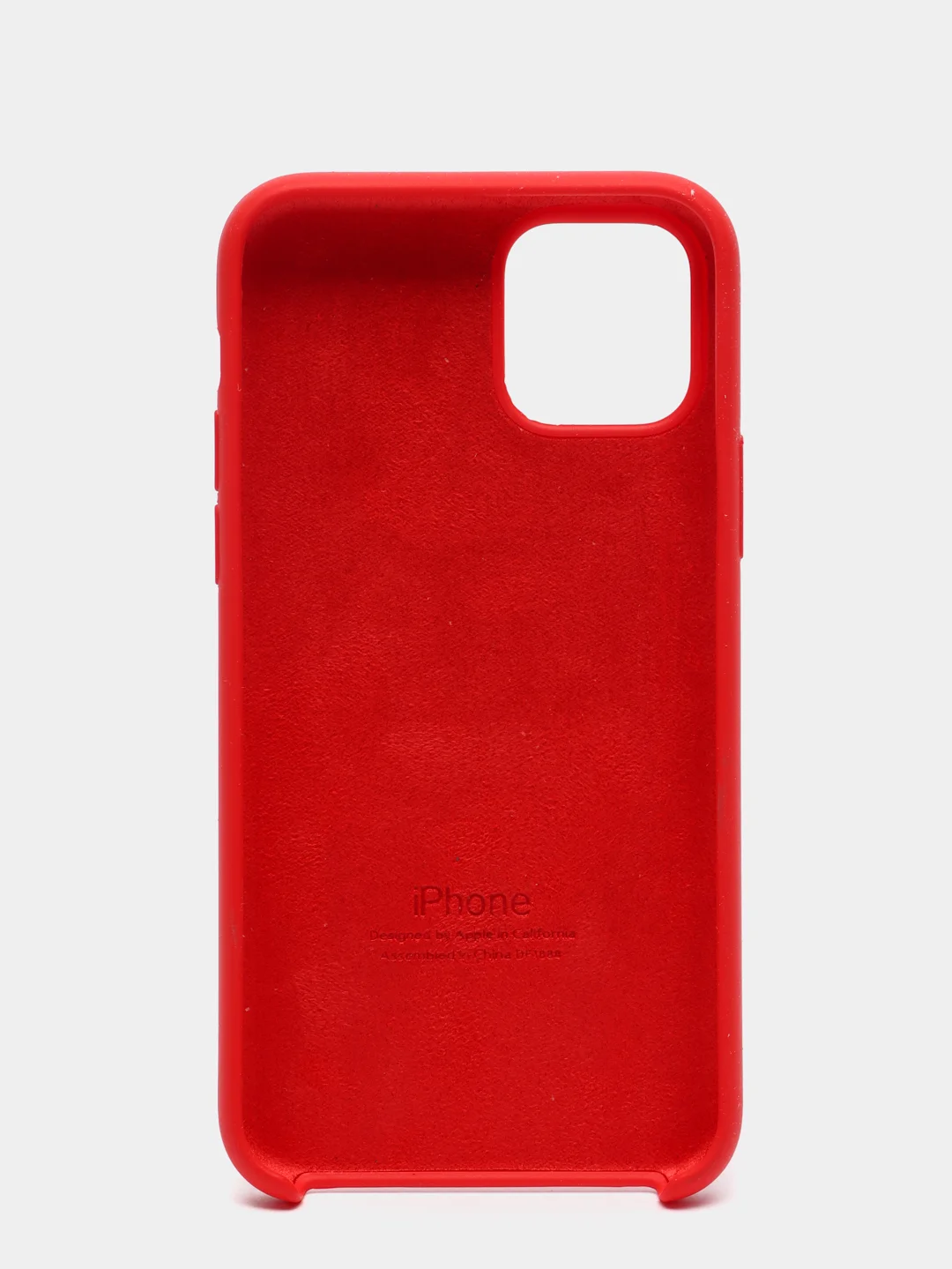 Красный силиконовый чехол для Айфон 6/6s, 7/8, 7+/8+, X/Xs, Xr, 11, 11Pro, 11ProMax