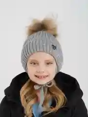 Серый детские шапки