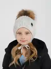Серый меланж детские шапки