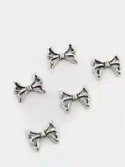Серебряный бусины. Бусины металл. Разделители. 5 шт