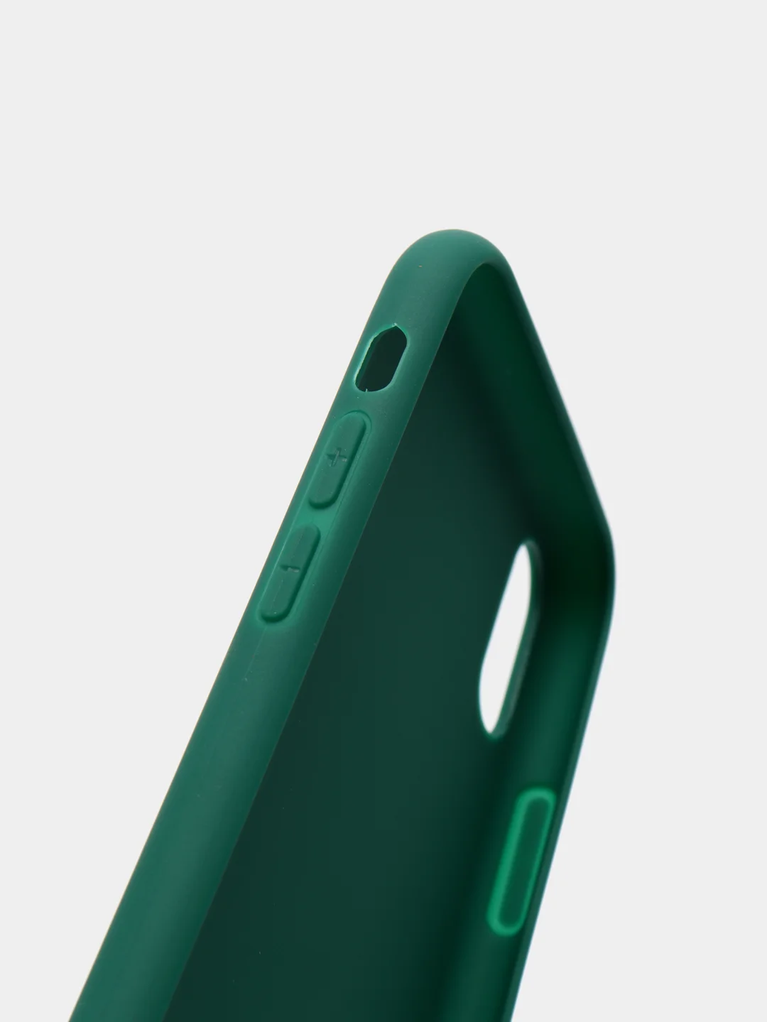 Зеленый чехол для Apple iPhone X / XS силиконовый, 14 цветов
