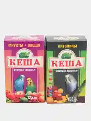 Корм для попугаев "Кеша" Ассорти 4*125 г, 4 вида корма для птиц