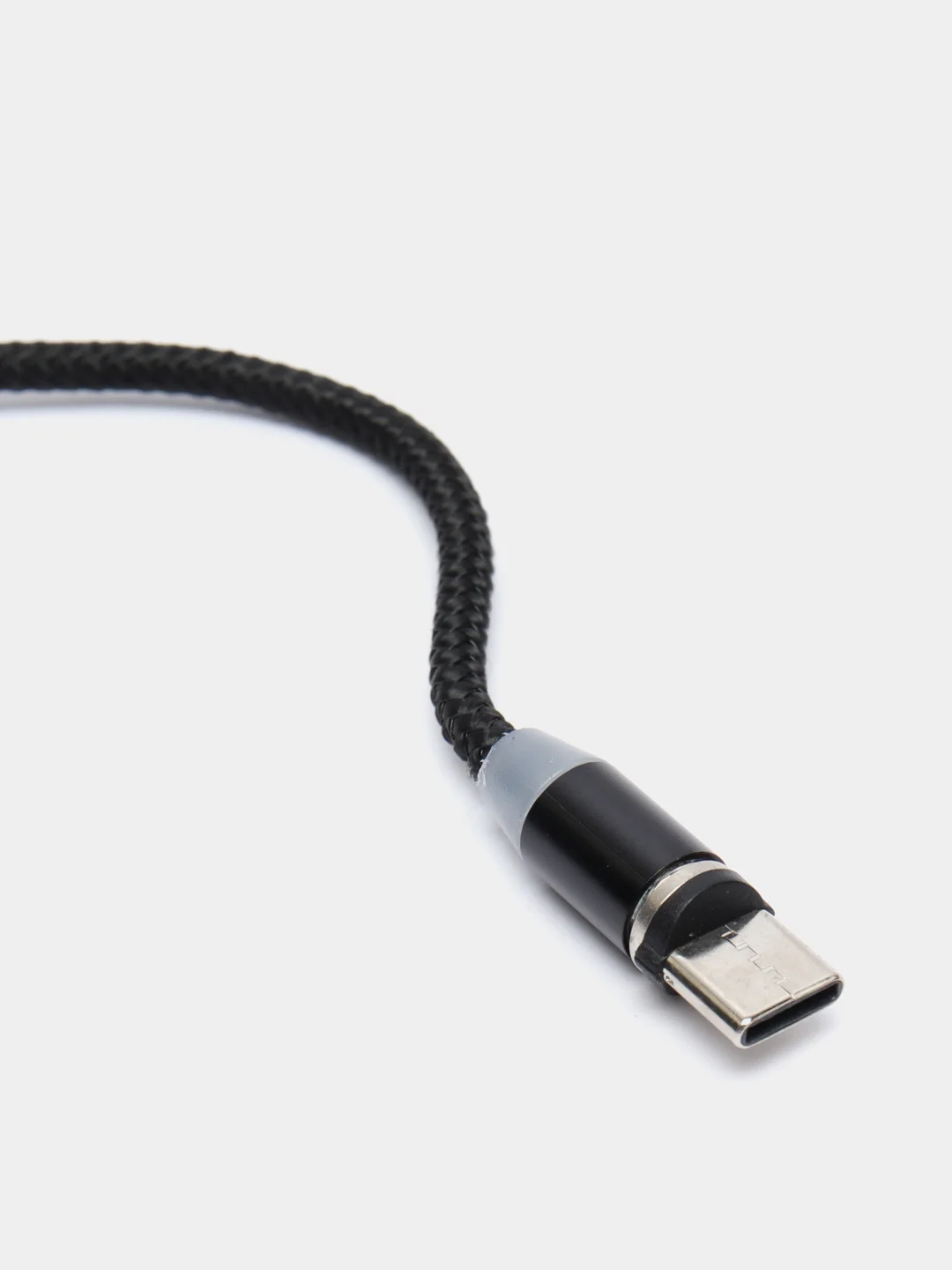 Черный магнитный кабель microUSB, type-C, Lightning
